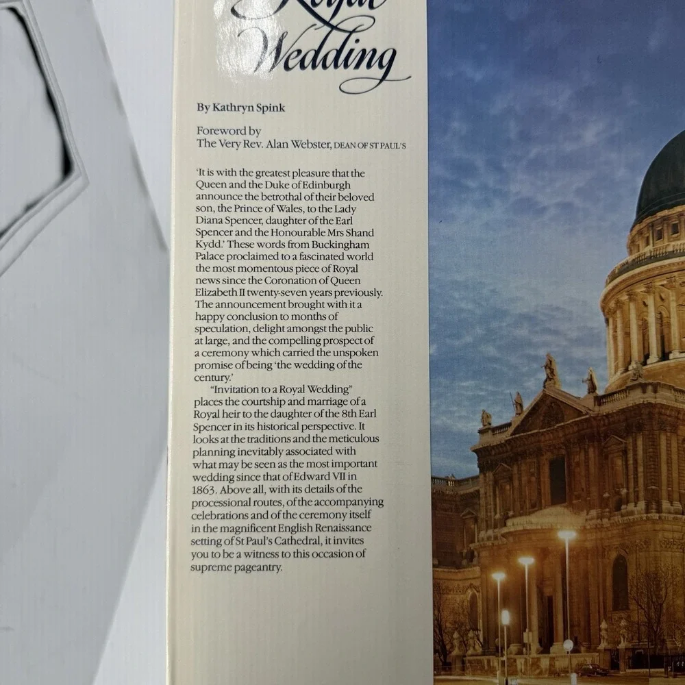 Invitation to a Royal Wedding Princess Diana England Hardcover Vintage RARE 1981